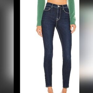 L'AGENCE Monique Ultra High Rise Skinny Women's Dark Blue Denim Jeans Size 26